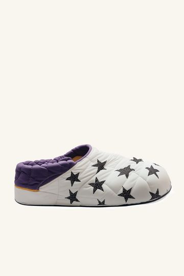 Ava Puffer Shoes - White/Purple