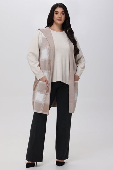 Plus Pleated Pull-On Little Black Pants