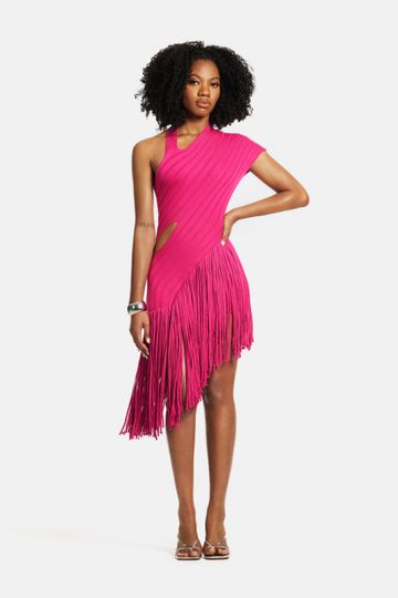 Lea Knit Fringe Dress II