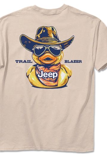 Jeep. Duck Trail Blazer T-Shirt in Ivory
