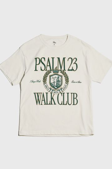 "Psalm 23 Walk Club" Ivory Tee