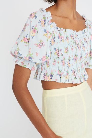 Isadora Top Juliette Floral Blue-Final Sale
