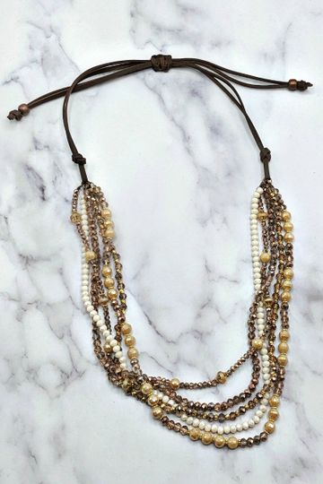 Dress To Impress Draped Necklace - Rose Gold